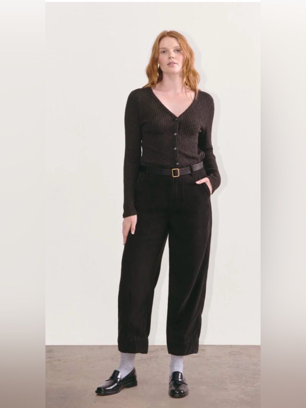New Everlane THE UTILITY PANT IN BUTTERSOFT Black Size 00